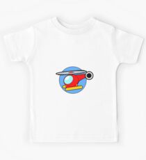 Cartoon Helicopter Kids Tee