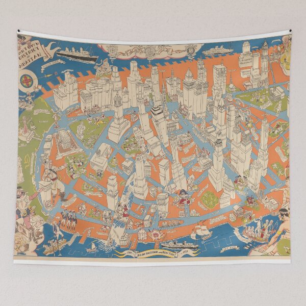 Item preview, Downtown district of Manhattan 1938 designed and sold by Maestroedems.