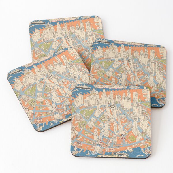 Item preview, Downtown district of Manhattan 1938 designed and sold by Maestroedems.
