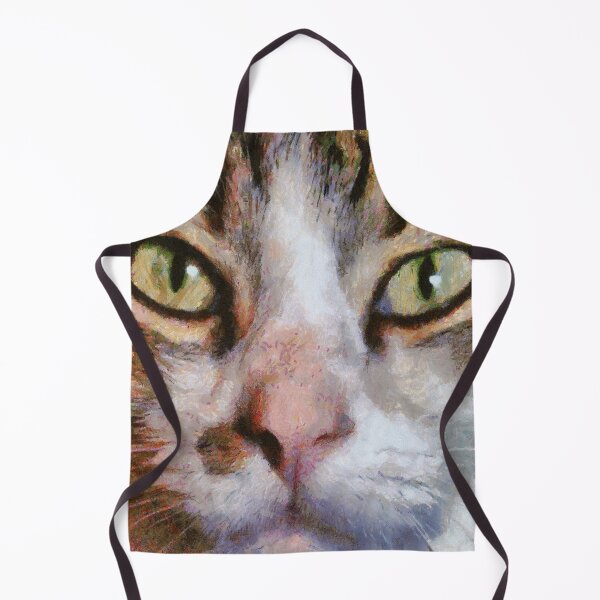Item preview, Long Haired Tabby Cat Close Up Portrait designed and sold by taiche.