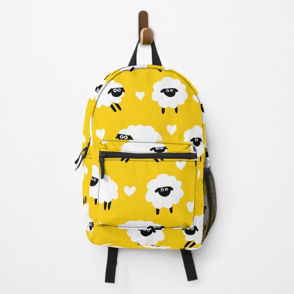 Item preview, Sheep and Hearts Pattern - Yellow designed and sold by Kittys-Art.