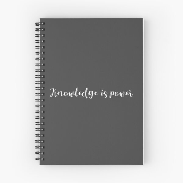 Item preview, Knowledge Is Power inspirational three word quote designed and sold by flexycreatives.