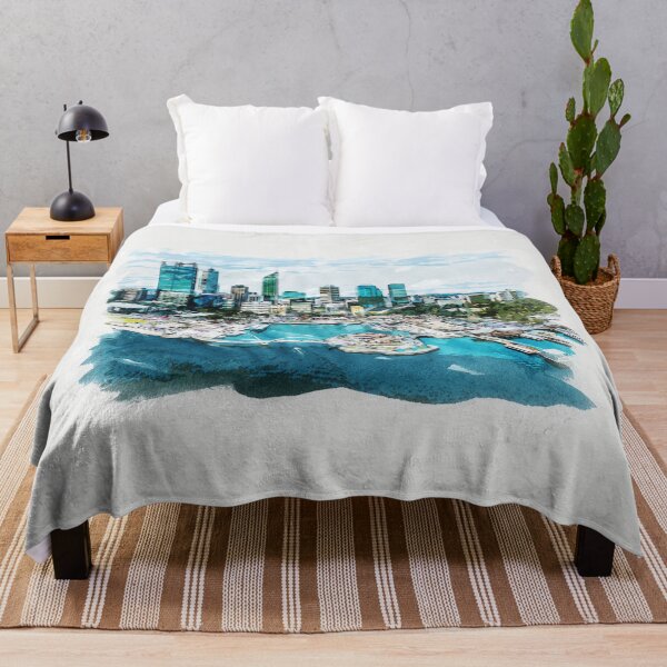 Item preview, Perth Capital of Western Australia Watercolor Travel Wanderlust Souvenir designed and sold by Naumovski.