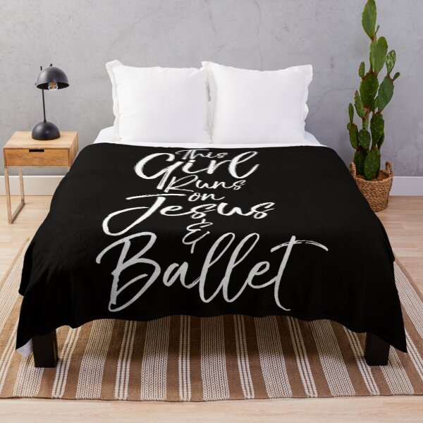 Item preview, Cute Christian Dancer Gift This Girl Runs on Jesus Ballet designed and sold by RonaldDaughtry.
