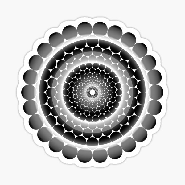 Circles pattern with blind gradient Sticker