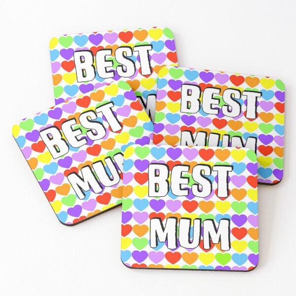 Item preview, Rainbow Hearts Best Mum designed and sold by Adam Regester.