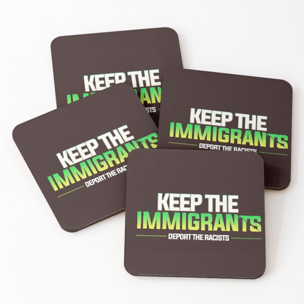 Item preview, keep the immigrants deport the racists t shirt  designed and sold by delorinzo.