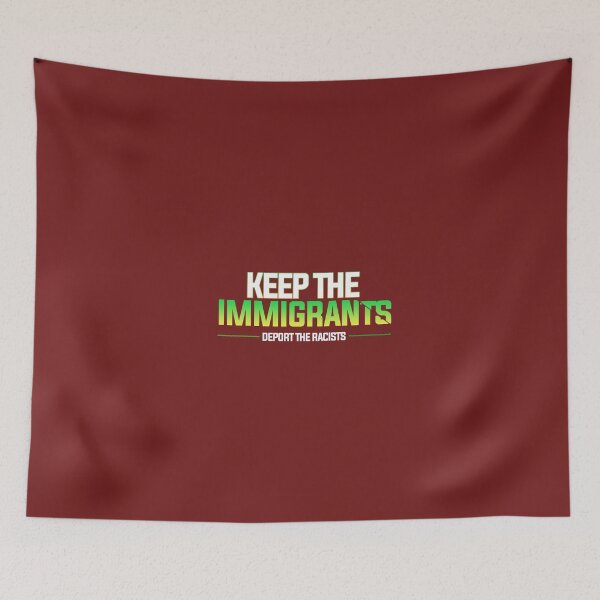 Item preview, keep the immigrants deport the racists t shirt  designed and sold by delorinzo.