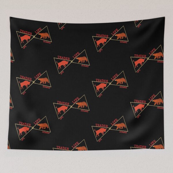 Item preview, TRADER LIFE UPS DOWNS WITH BULL BEAR designed and sold by Awesome &  Affordable.