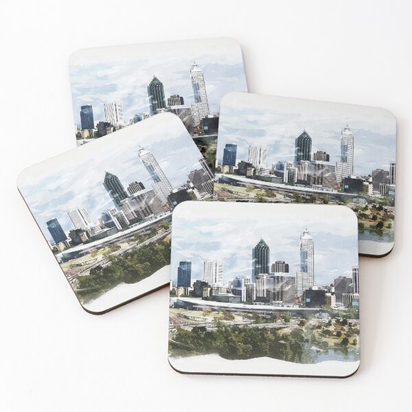 Item preview, Perth City Capital of Western Australia Watercolor Travel Wanderlust Souvenir designed and sold by Naumovski.