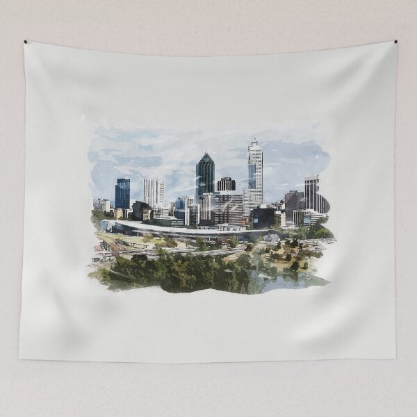 Item preview, Perth City Capital of Western Australia Watercolor Travel Wanderlust Souvenir designed and sold by Naumovski.