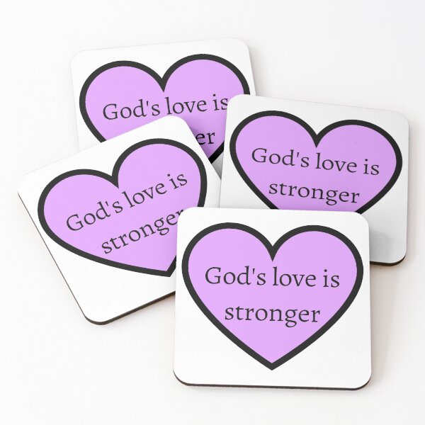 Item preview, God's love is stronger (purple) designed and sold by road-to-faith.