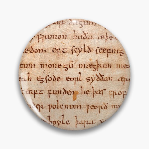 Item preview, Beowulf's oldest known written copy.  designed and sold by Odinist.