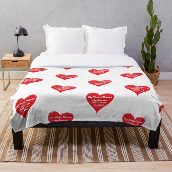 Artikelvorschau, Hey Vaccine Valentine, warum steckst du es mir nicht zweimal in Red Heart? entworfen und verkauft von PotentQuotable.