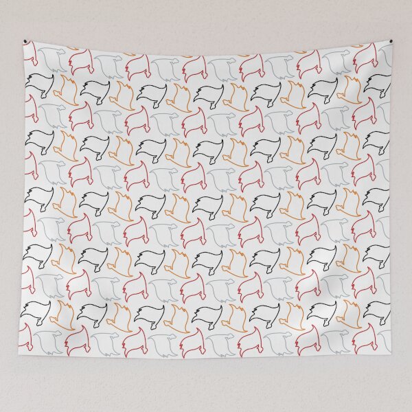 Item preview, Tampa Bay Buccaneers Pattern, White Background designed and sold by brittlouise.