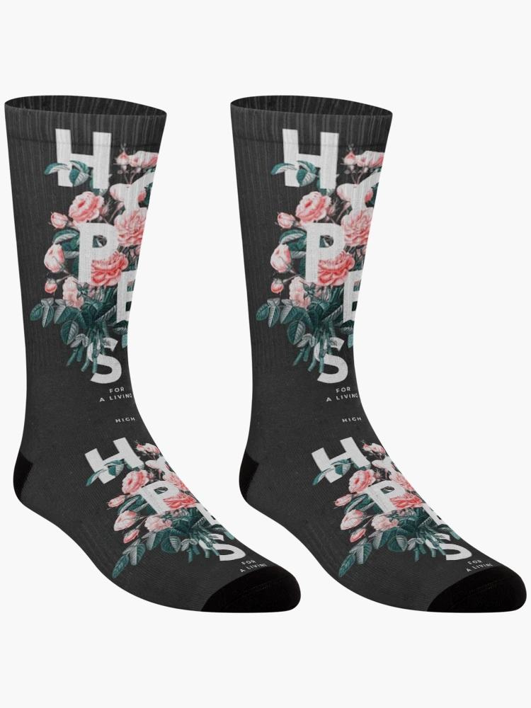 Thumbnail 3 of 5, Socks, Hopes Roses bloom designed and sold by SimplifyCD.