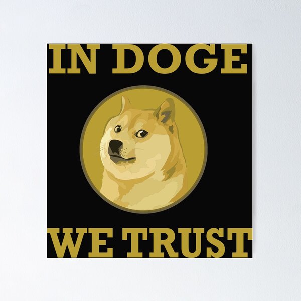 Item preview, In doge we trust designed and sold by Mygoodees.