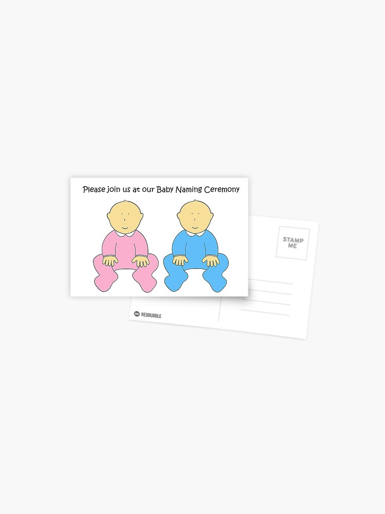Baby Naming Ceremony Invitation for Twins Baby Naming Ceremony Invitation for Twins