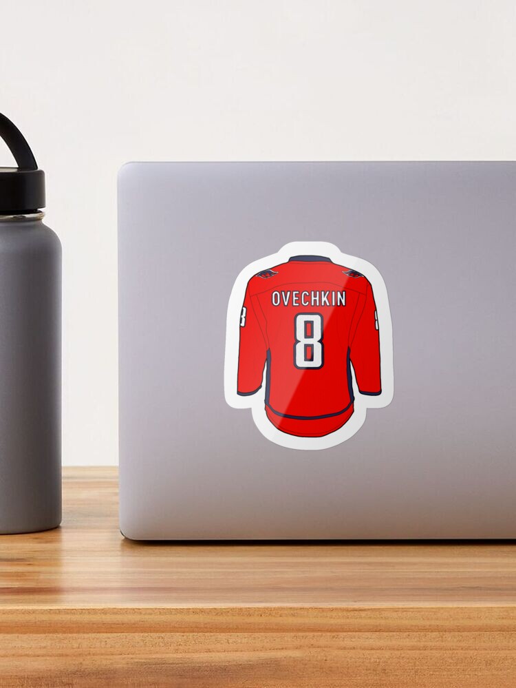 Alexander Ovechkin Jersey No.8 Sticker for Sale by Oliver Jones