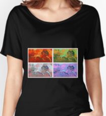 Funky pop art leopard gecko Women's Relaxed Fit T-Shirt
