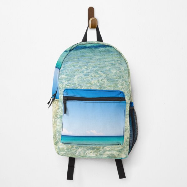 Item preview, Blue Sky and Crystal Clear Aqua Blue Beach Water designed and sold by ByMoss.