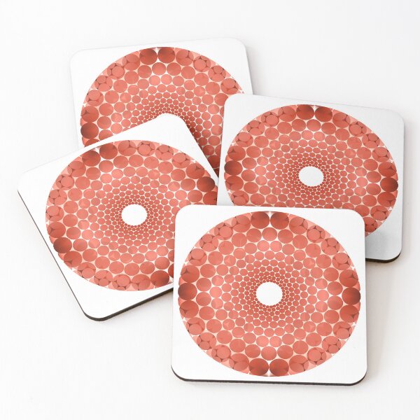Item preview, Seamless circles pattern with red tube gradient designed and sold by ArtistImprob.