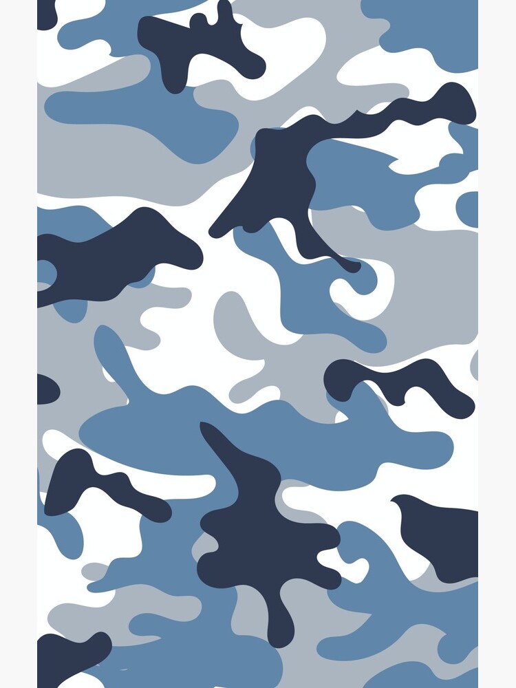 Blue and White Camouflage iPad Case & Skin for Sale by ARTPICS SIMPLE