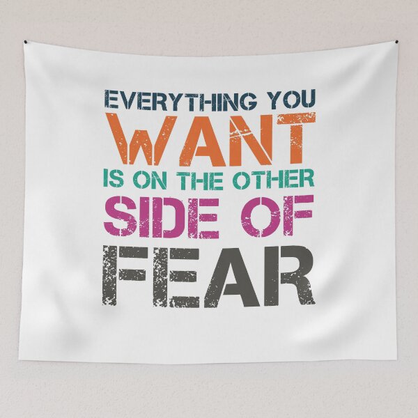 Item preview, Motivational Fear Quote Cool Badass Distressed Inspirational designed and sold by sillyquestions.