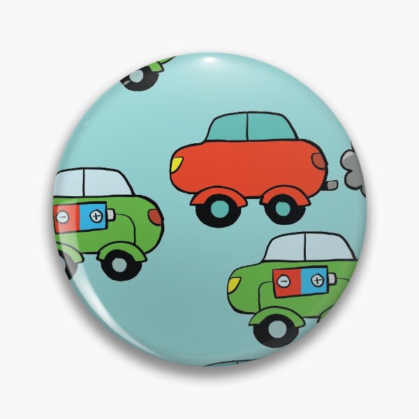 Item preview, green electric cars and red internal combustion cars designed and sold by duxpavlic.
