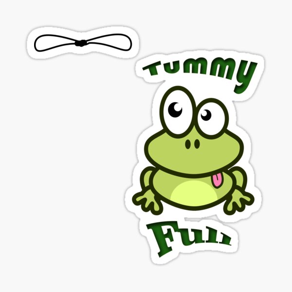 "Tummy Full" Sticker by Treasure-Hunt | Redbubble