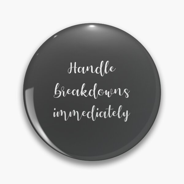 Item preview, Handle Breakdowns Immediately inspirational three word quote designed and sold by flexycreatives.