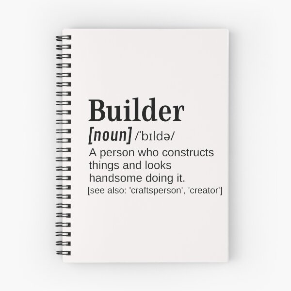 Item preview, Builder Funny Definition Constructs Things and Looks Handsome  designed and sold by DefinitionX.