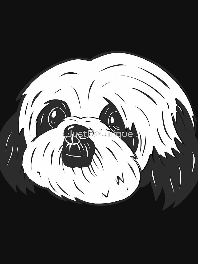 Black and white shih tzu 2024 stuffed animal