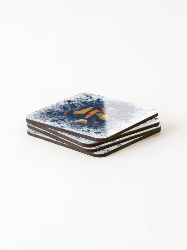 Thumbnail 4 of 5, Coasters (Set of 4), Decatur Staley Abstract Football Player designed and sold by BearCreative.
