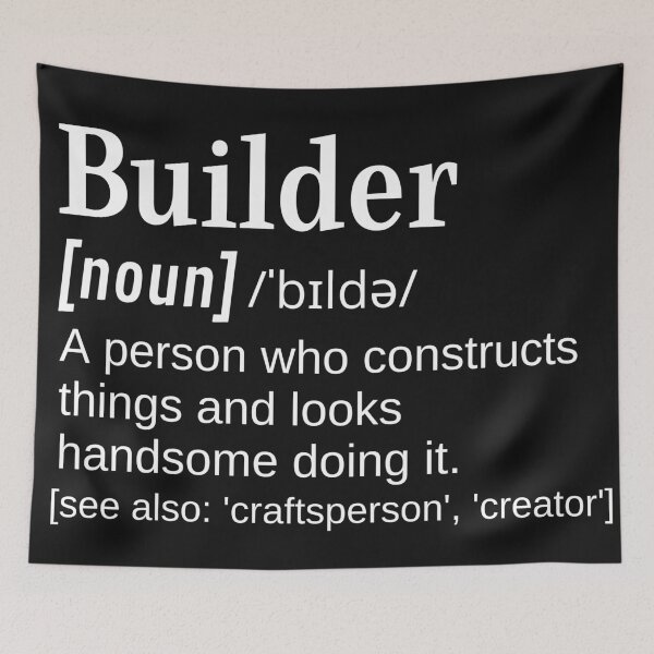 Item preview, Handsome Builder Funny Definition Gift for Builders, Bricklayers and DIY Enthusiasts designed and sold by DefinitionX.