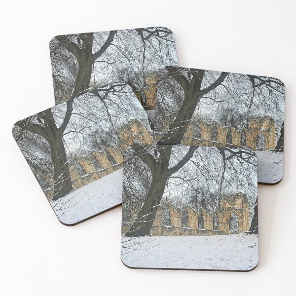 Item preview, Snow scene, St Mary's Abbey, Museum gardens, York designed and sold by leephotoofyork.
