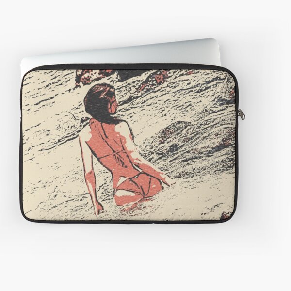At the beach - sexy girl in bikini 6 Laptop Sleeve