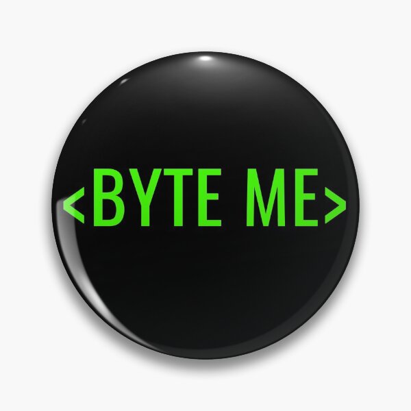 Item preview, BYTE ME Lime Green Code designed and sold by HighBrowDesigns.