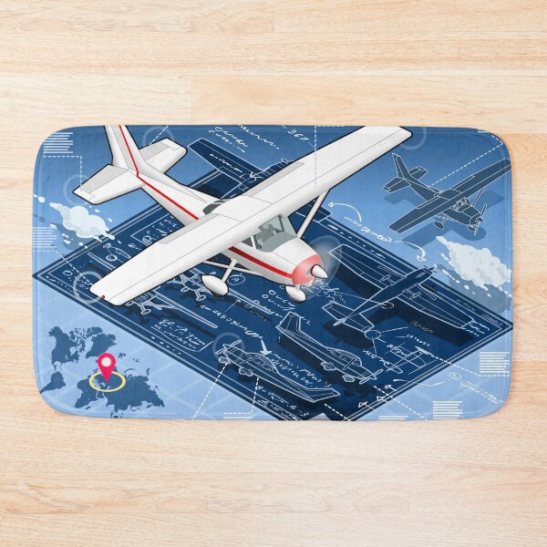 Item preview, Airplane Blue Print designed and sold by aurielaki.