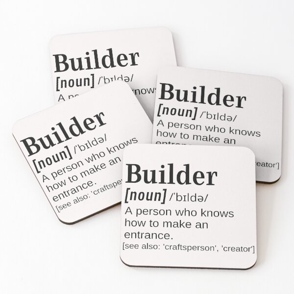 Item preview, Builder Funny Definition Knows How to Make and Entrance designed and sold by DefinitionX.