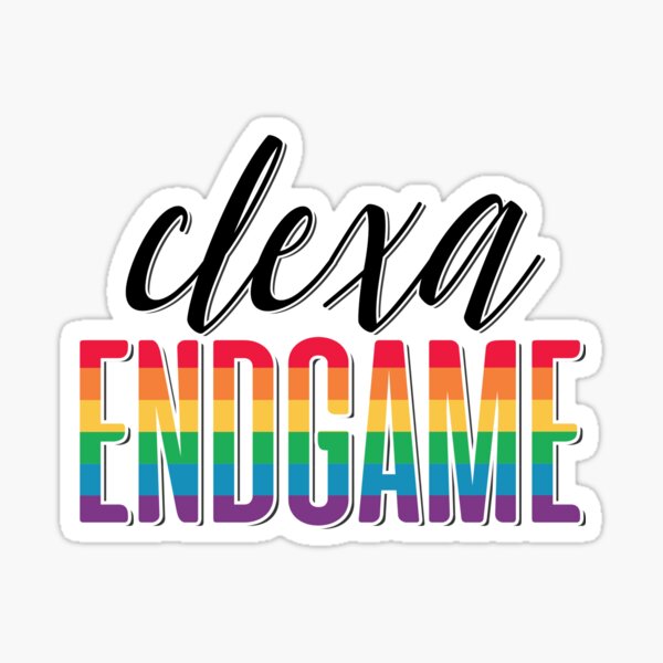 clexa endgame (rainbow) Sticker