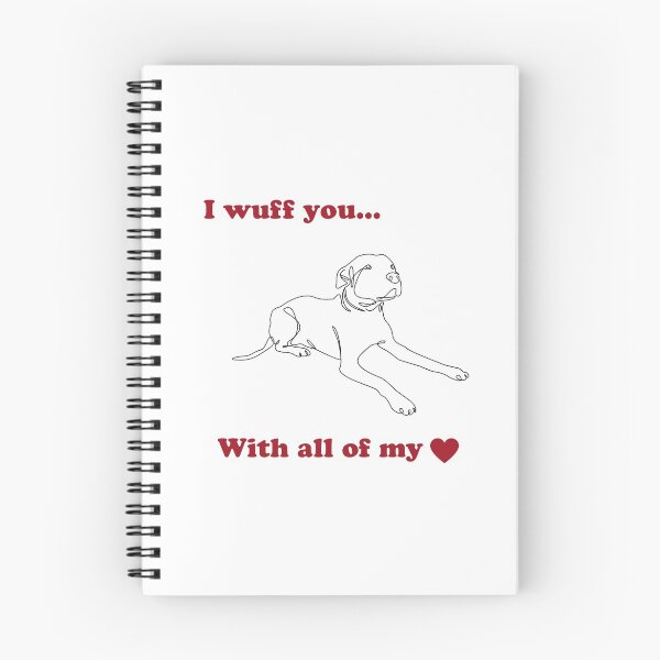 Item preview, I Wuff You With All Of My Heart designed and sold by FunkyTowns.