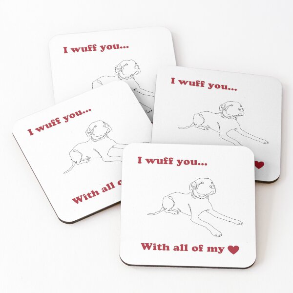 Item preview, I Wuff You With All Of My Heart designed and sold by FunkyTowns.