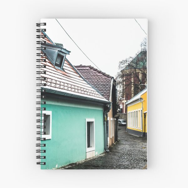 Item preview, Suburb in Hungary with colorful houses designed and sold by Papilloneffect.