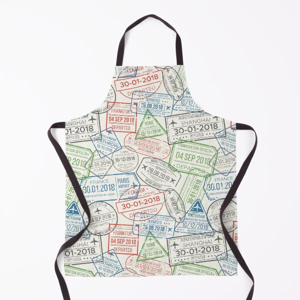 Item preview, vintage passport stamps pattern designed and sold by Phoca Mobil.