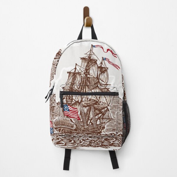 Item preview, Vintage Page with American Vessel on Seas designed and sold by aurielaki.