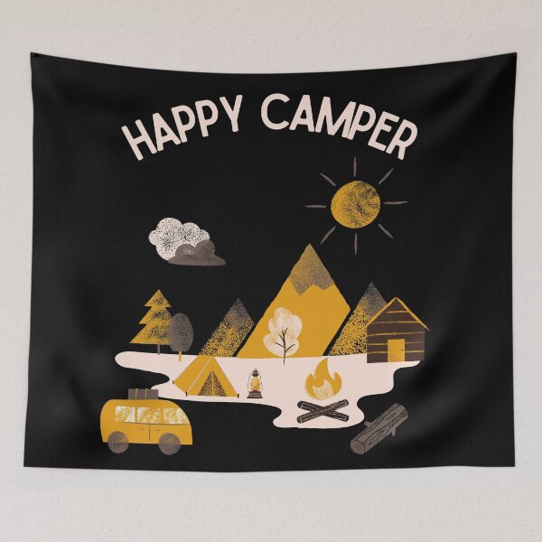 Item preview, Happy camper designed and sold by Rainces.