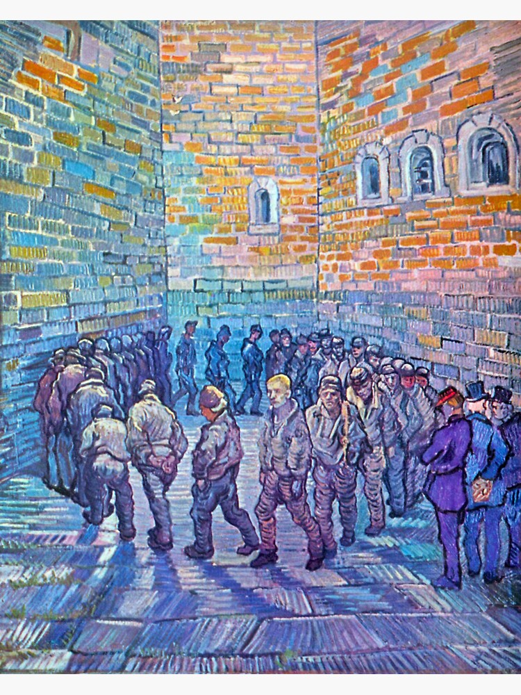 'Prisoners Walking The Round' by Vincent Van Gogh (Reproduction) by RozAbellera