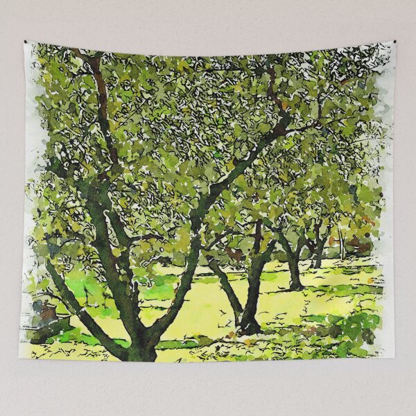 Item preview, Hortus Conclusus: row of trees designed and sold by Giuseppe Cocco.