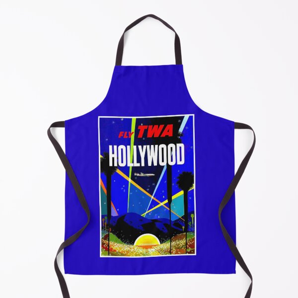 Item preview, HOLLYWOOD : Vintage Airline Travel Advertising Print designed and sold by posterbobs.